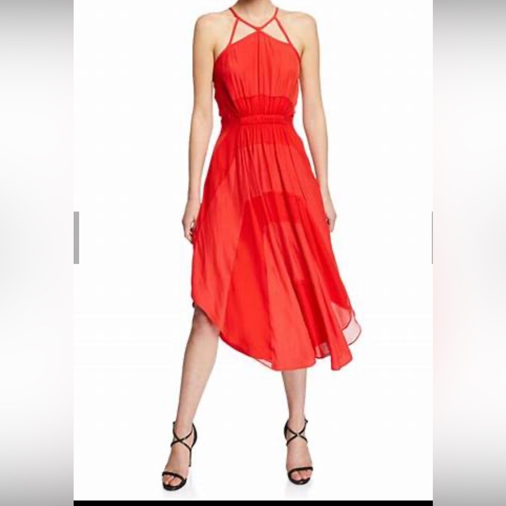 Ramy Brook red Amara dress size small